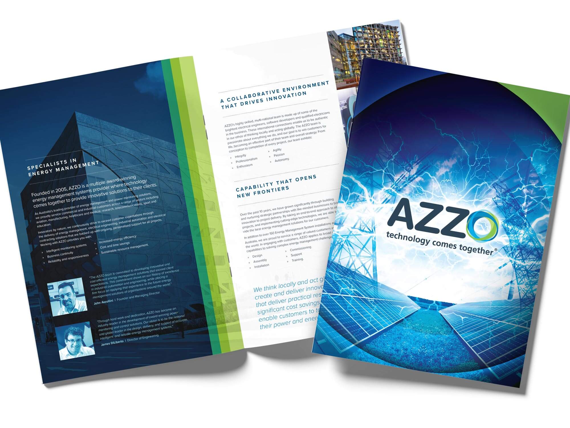 AZZO corporate pitch deck design