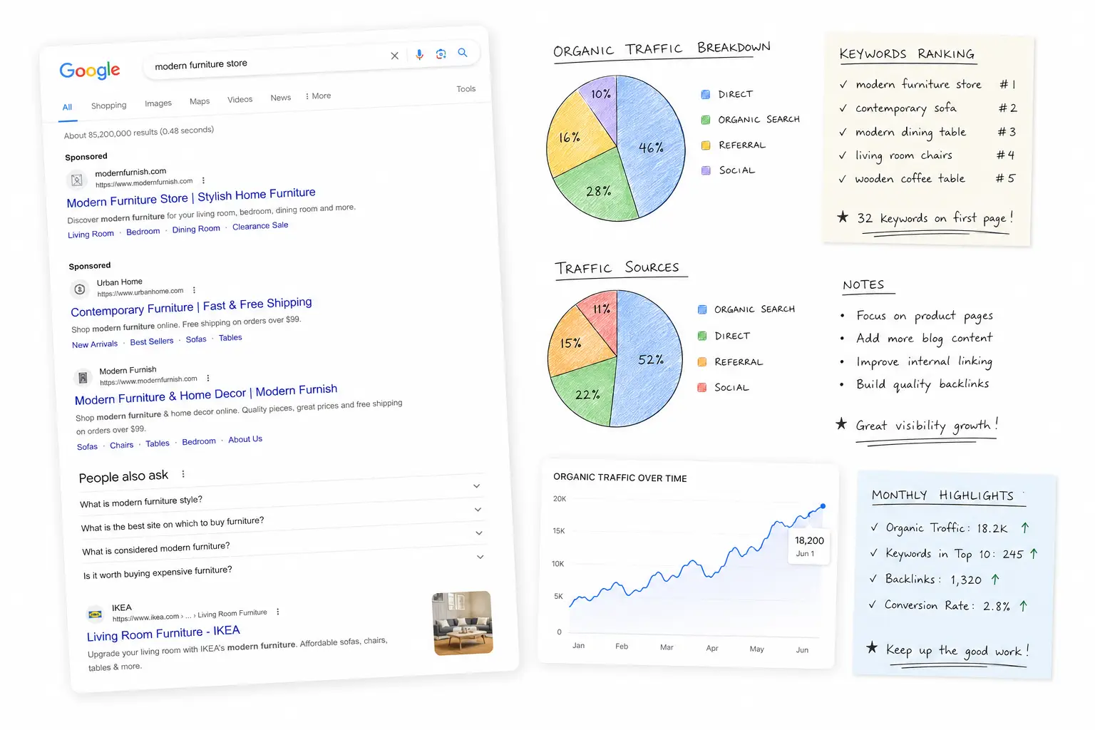 Website SEO audit and search visibility planning
