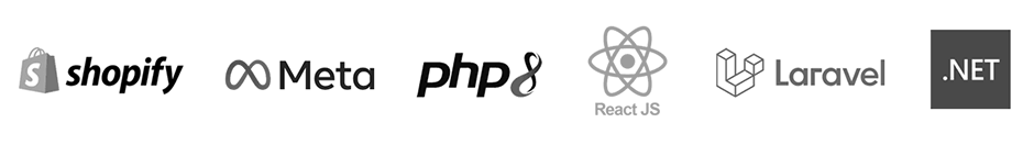 Shopify, React, PHP8, Laravel and more