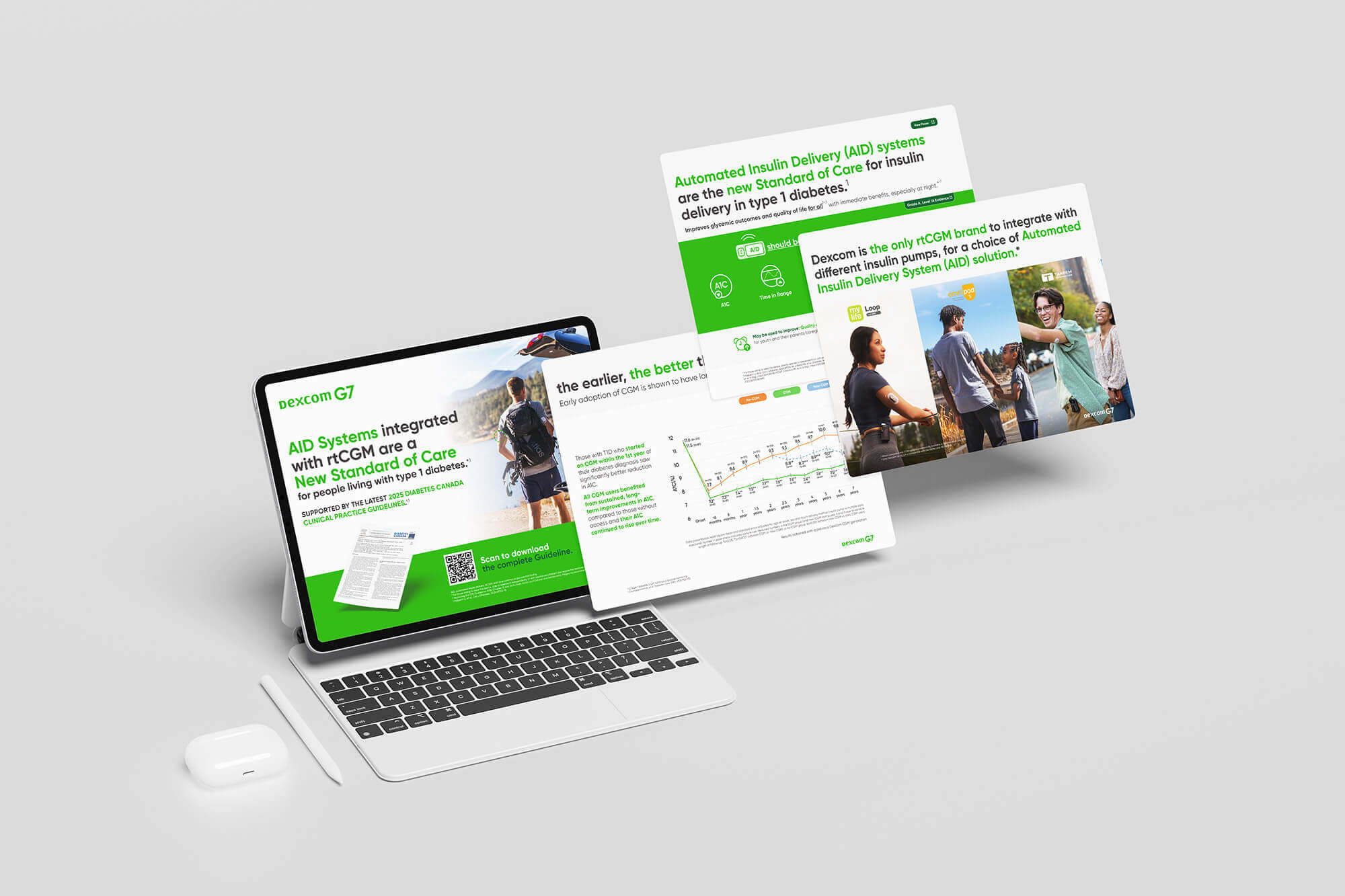 Dexcom IQVIA OCE Digital Presentation Design design work