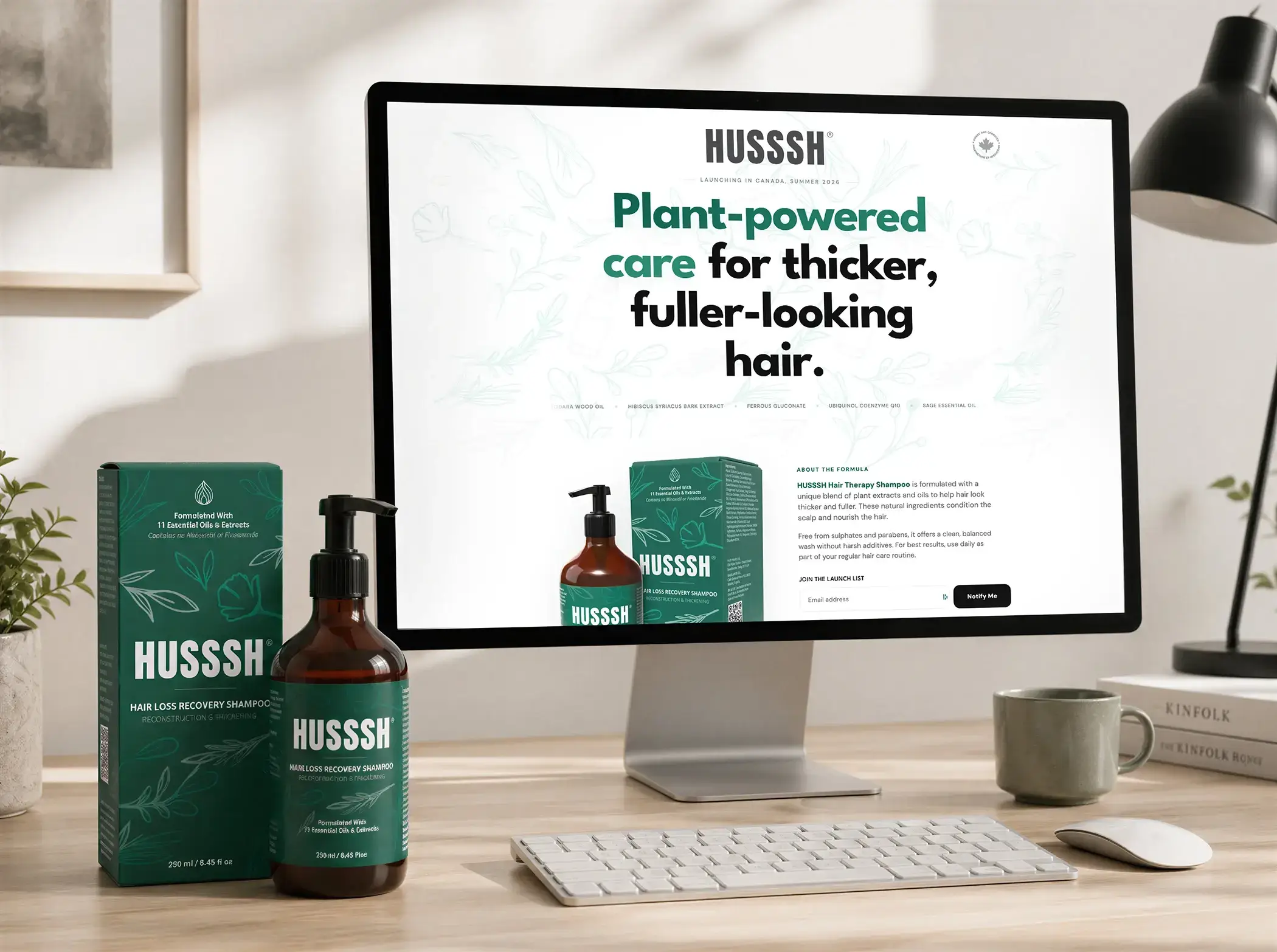 Hush Health Canada Retail Website design work