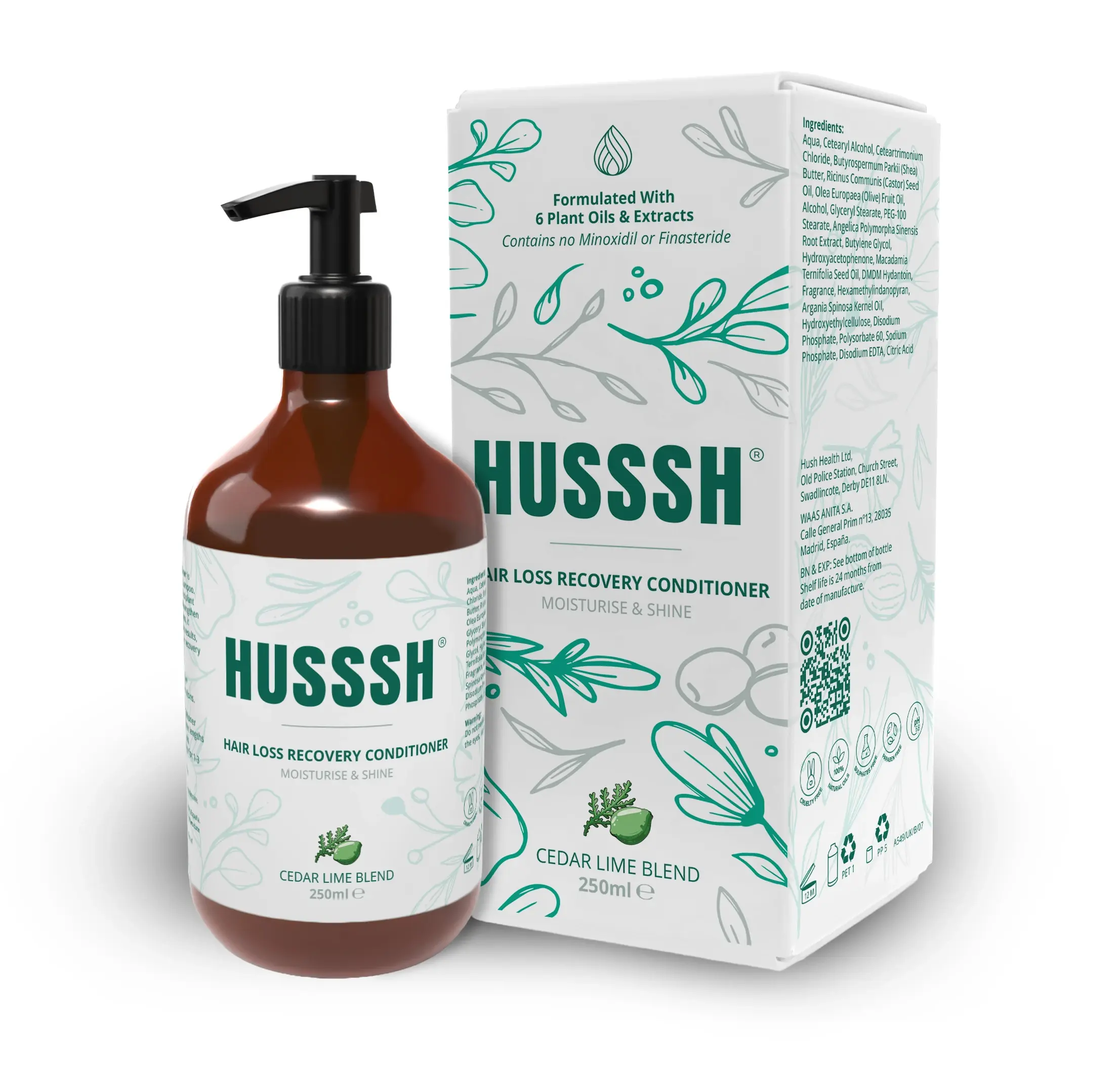 HUSSSH Health UK Retail Package Design design work